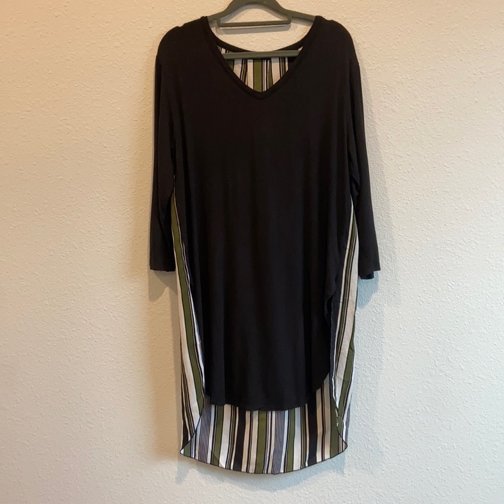 Tunic, vertical stripes, olive and fall- all yes